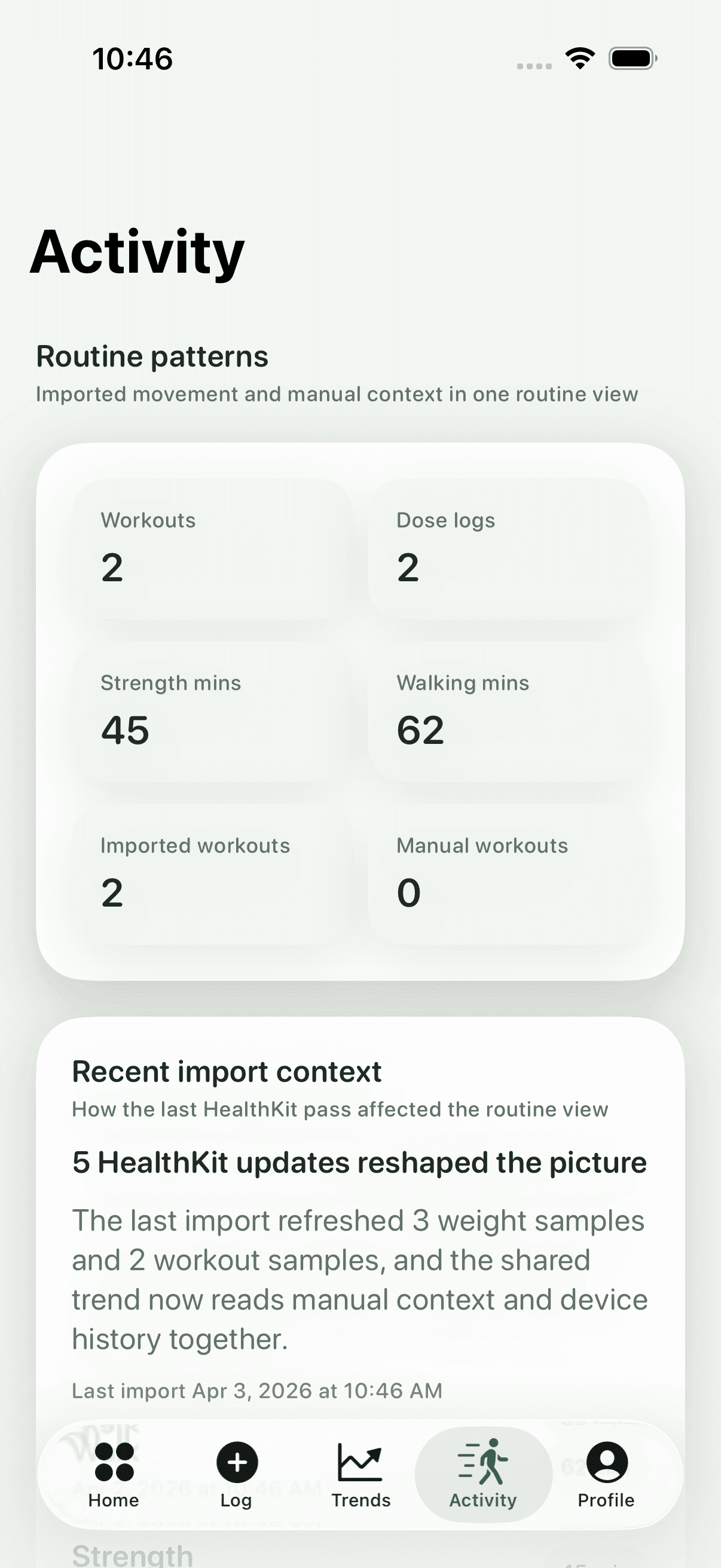 Activity — Maintain iOS